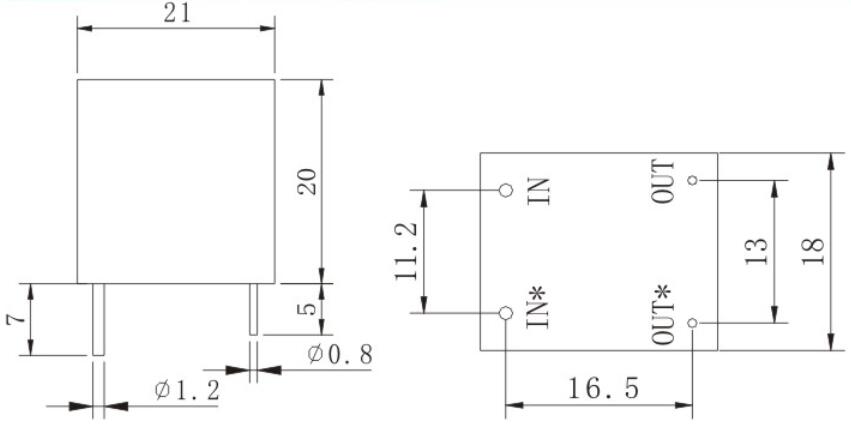 TR2120-1 Ultramicro current transformer